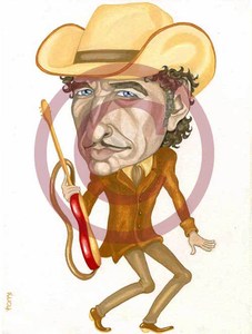 Bob Dylan cartoon, Боб Дилан, шарж