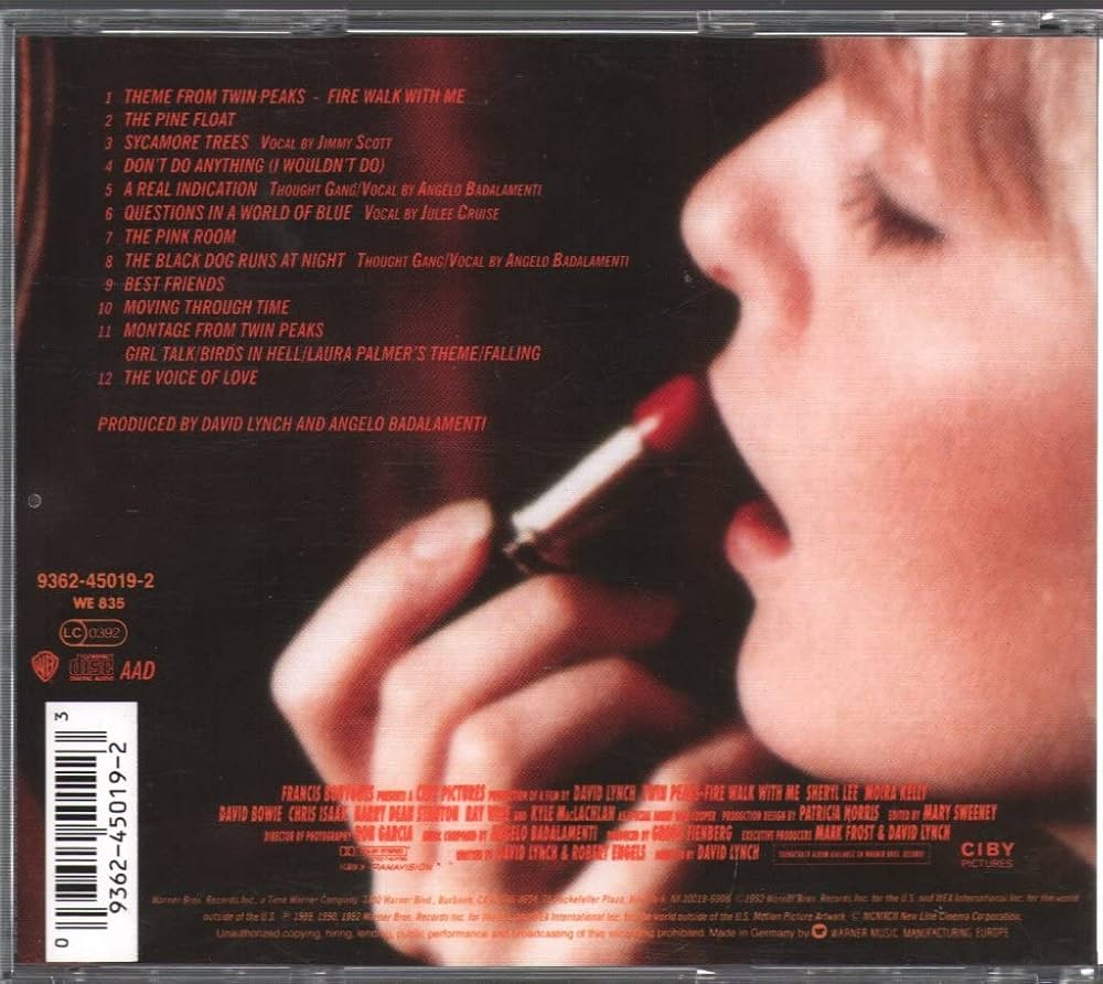 Огонь Иди Со Мной, задняя обложка CD, слушать полный саундтрек онлайн